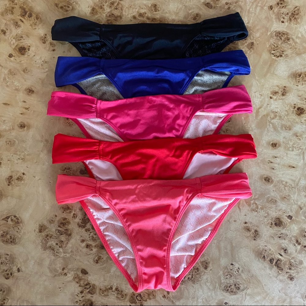 Five Side Ruched VS Bikini Bottoms